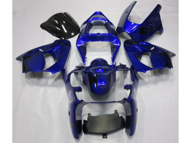 00-02 Azúl Metálico Kawasaki ZX6R Carenados Moto 00-02 Azúl Metálico Kawasaki ZX6R Carenados Moto