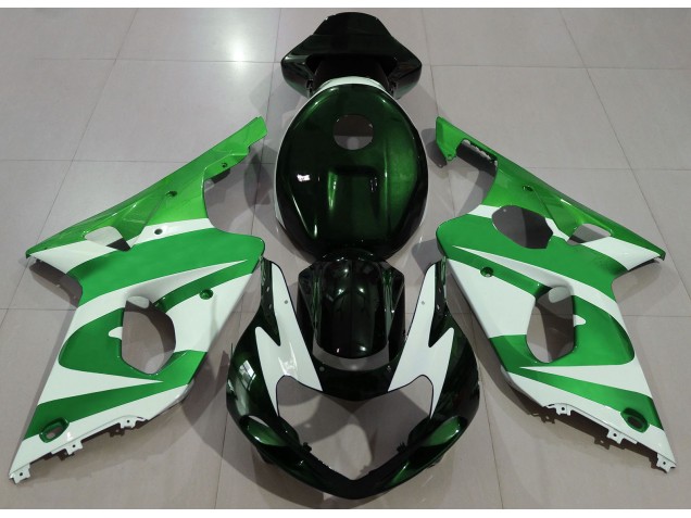 00-02 De Color Verde Oscuro Suzuki GSXR 1000 Carenados Moto 00-02 De Color Verde Oscuro Suzuki GSXR 1000 Carenados Moto