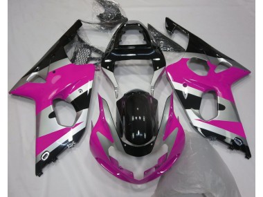 00-02 Estilo Rosa Plateado OEM Suzuki GSXR 1000 Carenados Moto