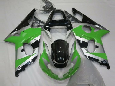 00-02 Estilo Verde Plateado OEM Suzuki GSXR 1000 Carenados Moto