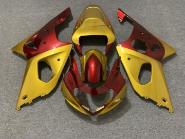 00-02 Oro & Rojo Suzuki GSXR 1000 Carenados Moto