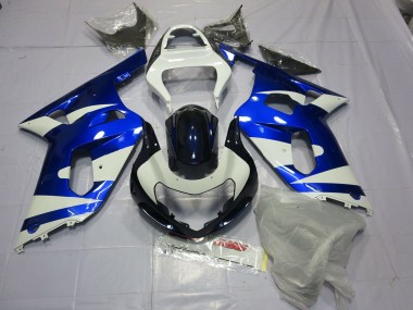 01-03 Azul & Blanco Suzuki GSXR 600-750 Carenados Moto