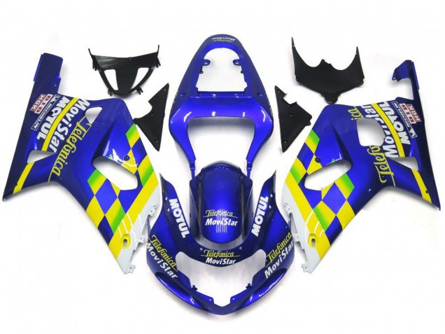 01-03 Movistar Azul Brillo Suzuki GSXR 600-750 Carenados Moto 01-03 Movistar Azul Brillo Suzuki GSXR 600-750 Carenados Moto
