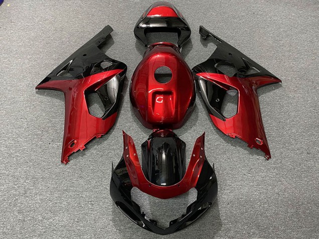 01-03 Rojo Brillante & Negro Suzuki GSXR 600-750 Carenados Moto 01-03 Rojo Brillante & Negro Suzuki GSXR 600-750 Carenados Moto