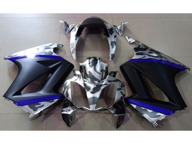 02-12 Gris Camuflaje & Azul Honda VFR800 Carenados Moto 02-12 Gris Camuflaje & Azul Honda VFR800 Carenados Moto