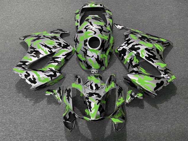 02-12 Verde Camuflaje Honda VFR800 Carenados Moto 02-12 Verde Camuflaje Honda VFR800 Carenados Moto