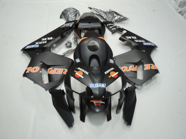 03-04 Negro Mate Repsol Honda CBR600RR Carenados Moto 03-04 Negro Mate Repsol Honda CBR600RR Carenados Moto