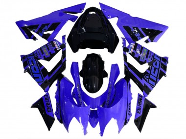 04-05 Azul & Negro & Logotipos Kawasaki ZX10R Carenados Moto