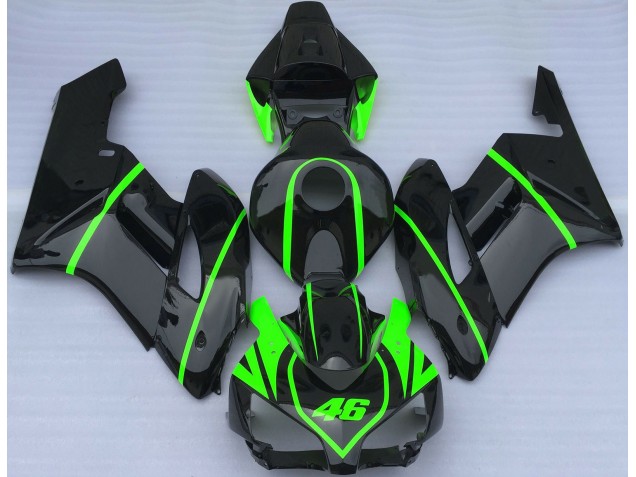 04-05 Negro Brillante & Verde Alta Visibilidad Honda CBR1000RR Carenados Moto 04-05 Negro Brillante & Verde Alta Visibilidad Honda CBR1000RR Carenados Moto