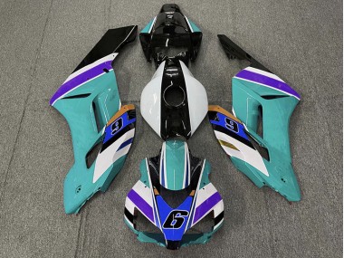 04-05 Verde Azulado 6 Honda CBR1000RR Carenados Moto