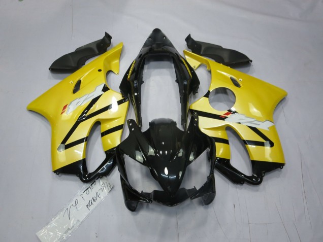 04-07 Amarillo Perla Negro Brillo Honda CBR600 F4i Carenados Moto 04-07 Amarillo Perla Negro Brillo Honda CBR600 F4i Carenados Moto