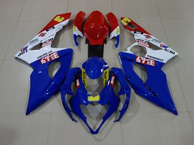 05-06 Azul Brillante / Blanco / Rojo Suzuki GSXR 1000 Carenados Moto