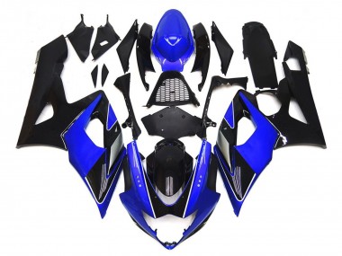 05-06 Negro & Azul Brillante Con Plata Suzuki GSXR 1000 Carenados Moto