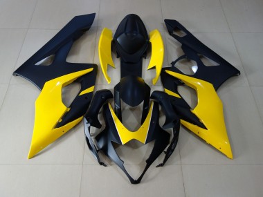 05-06 Negro Mate & Amarillo Suzuki GSXR 1000 Carenados Moto