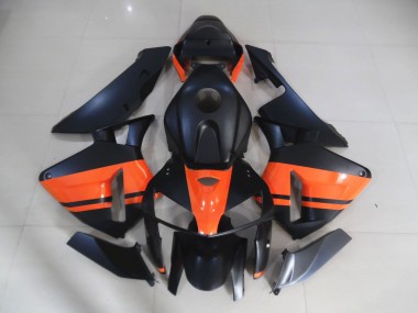 05-06 Negro Mate & Naranja Brillante Honda CBR600RR Carenados Moto
