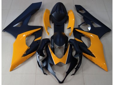 05-06 Negro Mate & Naranja Claro Suzuki GSXR 1000 Carenados Moto