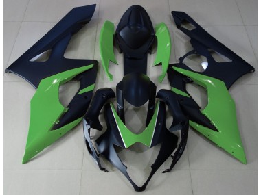 05-06 Negro Mate & Verde Suzuki GSXR 1000 Carenados Moto