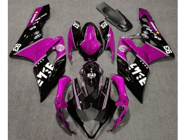 05-06 Rosa Brillante & Negro Personalizado Suzuki GSXR 1000 Carenados Moto