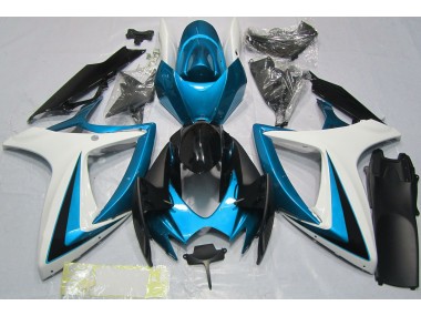 06-07 Azul Claro & Blanco Suzuki GSXR 600-750 Carenados Moto
