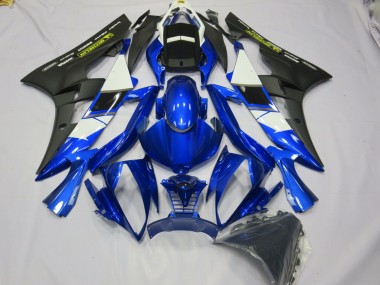 06-07 Depp Azul Con Calcomanía Amarilla Yamaha R6 Carenados Moto