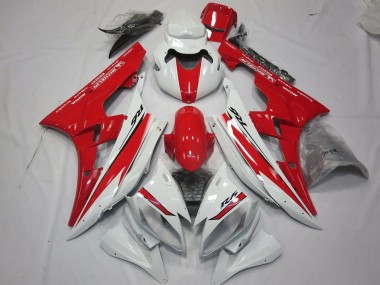 06-07 Diseño De Estilo Rojo Blanco Yamaha R6 Carenados Moto