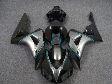 06-07 Plata Con Raya Diplomática Azul Honda CBR1000RR Carenados Moto