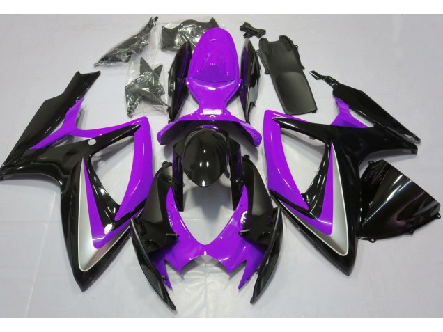 06-07 Púrpura Brillante Debadged Suzuki GSXR 600-750 Carenados Moto 06-07 Púrpura Brillante Debadged Suzuki GSXR 600-750 Carenados Moto