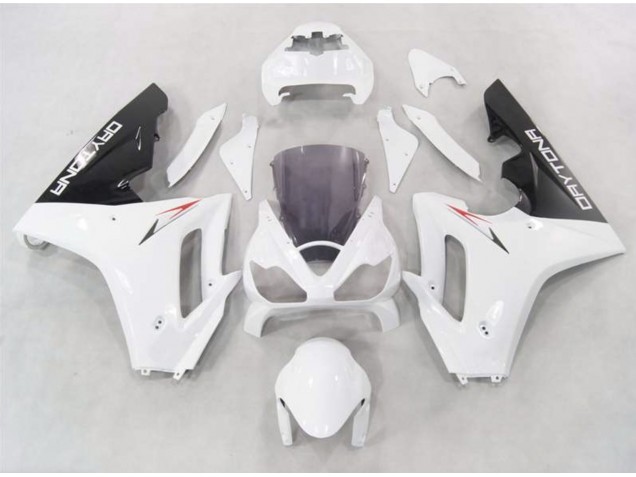 06-08 Blanco Con Bajos Negros Triumph Daytona 675 Carenados Moto 06-08 Blanco Con Bajos Negros Triumph Daytona 675 Carenados Moto