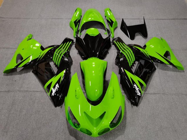 06-11 Verde Lima & Negro Kawasaki ZX14R Carenados Moto 06-11 Verde Lima & Negro Kawasaki ZX14R Carenados Moto