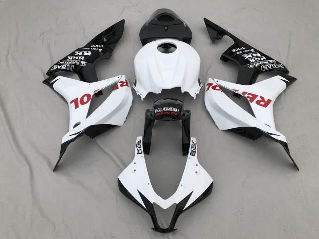 07-08 Blanco Mate & Rojo Repsol Honda CBR600RR Carenados Moto 07-08 Blanco Mate & Rojo Repsol Honda CBR600RR Carenados Moto