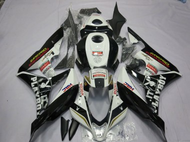 07-08 Blanco & Negro Playboy Honda CBR600RR Carenados Moto