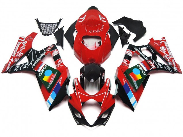 07-08 Rojo Brillante Multicolor Suzuki GSXR 1000 Carenados Moto 07-08 Rojo Brillante Multicolor Suzuki GSXR 1000 Carenados Moto