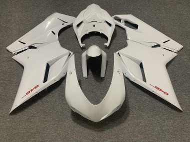 07-14 Blanco Brillante Ducati 848 1098 1198 Carenados Moto