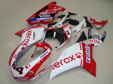 07-14 Blanco Xerox Ducati 848 1098 1198 Carenados Moto