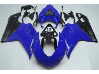 07-14 Brillante Azul & Negro Ducati 848 1098 1198 Carenados Moto