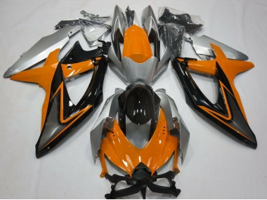 08-10 Naranja & Plata Suzuki GSXR 600-750 Carenados Moto