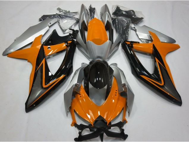 08-10 Naranja & Plata Suzuki GSXR 600-750 Carenados Moto 08-10 Naranja & Plata Suzuki GSXR 600-750 Carenados Moto