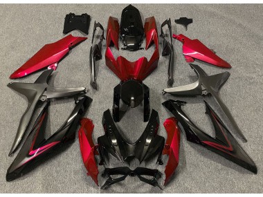 08-10 Rojo Brillante & Verde R Suzuki GSXR 600-750 Carenados Moto