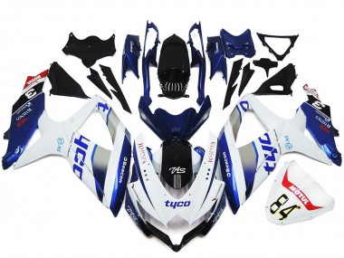 08-10 Tyco Estilo Personalizado Brillante Suzuki GSXR 600-750 Carenados Moto