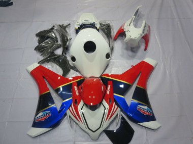 08-11 Blanco Azul & Rojo Honda CBR1000RR Carenados Moto