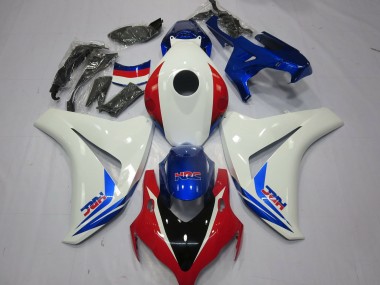 08-11 Blanco Rojo & Azul Honda CBR1000RR Carenados Moto