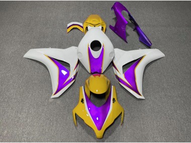 08-11 Brillo Amarillo & Morado Honda CBR1000RR Carenados Moto
