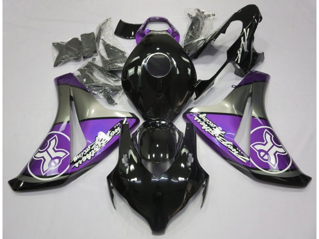 08-11 Púrpura Sobre Negro Personalizado Honda CBR1000RR Carenados Moto 08-11 Púrpura Sobre Negro Personalizado Honda CBR1000RR Carenados Moto