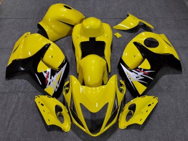08-20 Amarillo Brillante Con Estilo Negro Suzuki GSXR 1300 Carenados Moto
