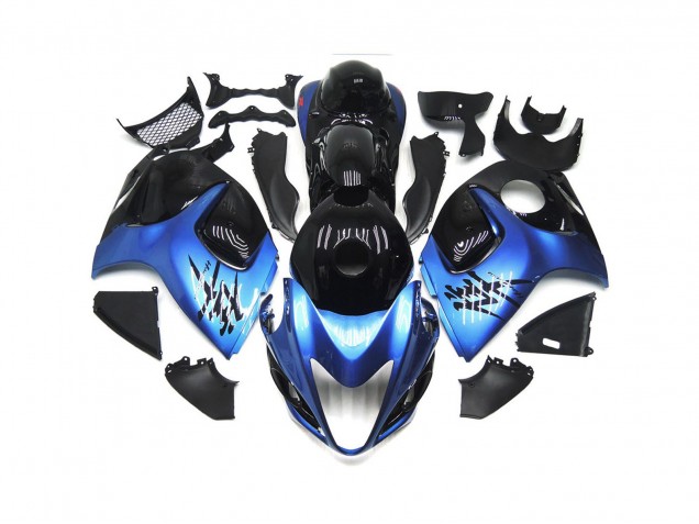 08-20 Azul Profundo Con Negro Personalizado Suzuki GSXR 1300 Carenados Moto 08-20 Azul Profundo Con Negro Personalizado Suzuki GSXR 1300 Carenados Moto