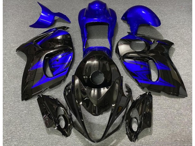 08-20 Negro Brillante & Azul Intenso Suzuki GSXR 1300 Carenados Moto 08-20 Negro Brillante & Azul Intenso Suzuki GSXR 1300 Carenados Moto