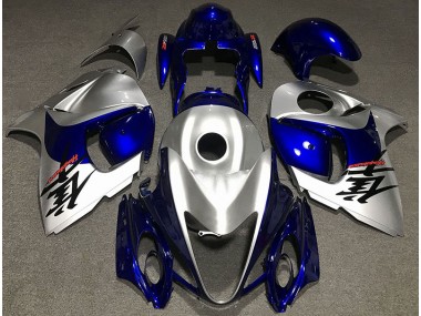 08-20 Plata Brillante & Azul Suzuki GSXR 1300 Carenados Moto