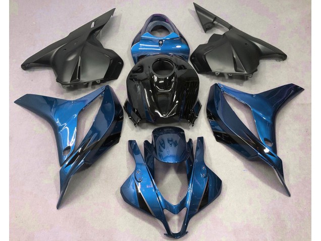 09-12 Azul Claro Con Negro Honda CBR600RR Carenados Moto 09-12 Azul Claro Con Negro Honda CBR600RR Carenados Moto