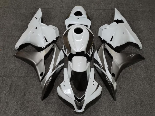 09-12 Blanco Brillo & Plata Honda CBR600RR Carenados Moto 09-12 Blanco Brillo & Plata Honda CBR600RR Carenados Moto