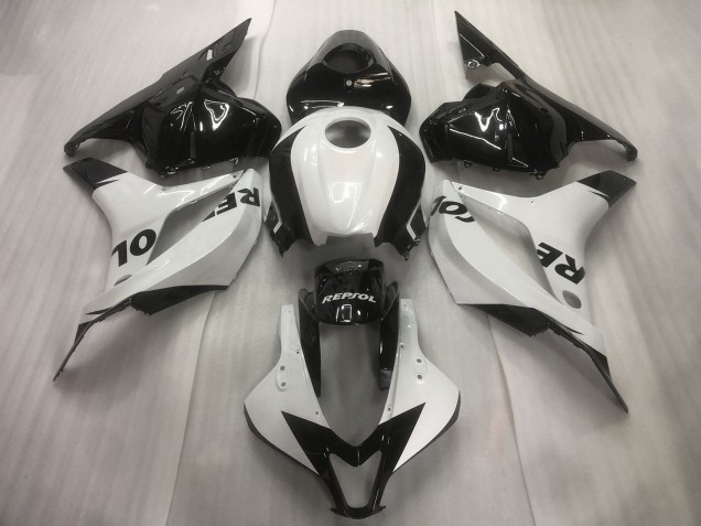 09-12 Blanco / Negro Repsol Liso Honda CBR600RR Carenados Moto 09-12 Blanco / Negro Repsol Liso Honda CBR600RR Carenados Moto